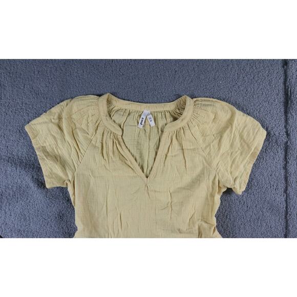 New Pact Dress Xs Yellow Organic Cotton Coastal Double Gauze Breezy - Picture 5 of 8